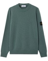 Stone Island - Regular-Fit Crewneck Jumper With Ribbed Trims - Lyst
