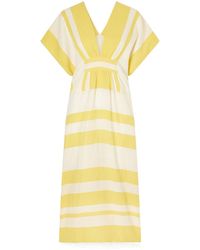 lemlem - Striped Cotton-Blend Maxi Dress - Lyst