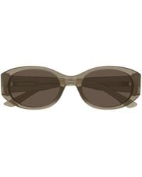 Balenciaga - Eyewear Oval Frame Sunglasses - Lyst