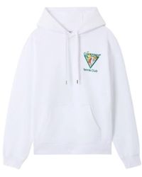 CASABLANCA - Tennis Club Embroidered Hoodie - Lyst
