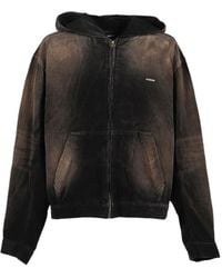 we11done - Corduroy Zip-Up Hooded Jacket - Lyst