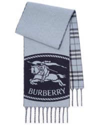 Burberry - Reversible Knight Stamp Scarf - Lyst