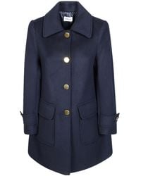 P.A.R.O.S.H. - Button-Up Wool Coat - Lyst