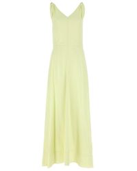 Lanvin - V-Neck A-Line Dress - Lyst