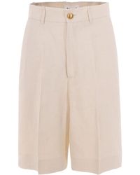 P.A.R.O.S.H. - P.A.R.O..H. Golden Button Shorts - Lyst