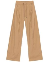 Herno - Drawstring Pleated Palazzo Pants - Lyst