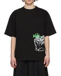 we11done - Logo-Print Cotton T-Shirt - Lyst
