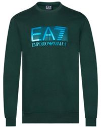 EA7 - Classic Logo Printed Sweater - Lyst