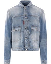 DSquared² - Heritage Buttoned Denim Jacket - Lyst