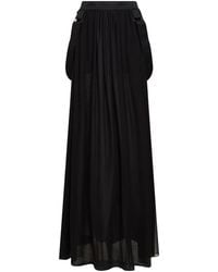 Max Mara - Solid Color Flared Skirt - Lyst
