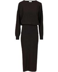 P.A.R.O.S.H. - Boat-Neck Midi Dress - Lyst
