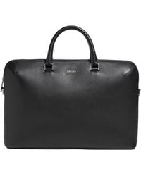 ZEGNA - Logo Detailed Top Handle Briefcase - Lyst