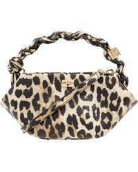 Ganni - Bou Mini Patterned Shoulder Bag - Lyst