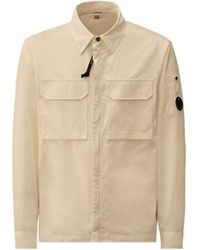 C.P. Company - Lens-Detail Zip-Up Shirt - Lyst