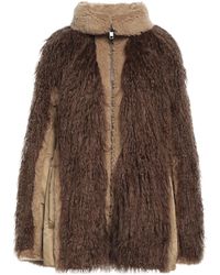 DIESEL - Two-Tone Teddy Fleece Coat - Lyst