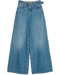 Twinset - High-Rise Wide-Leg Jeans - Lyst