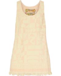 Zimmermann - Solstice Logo Jacquard Tassel Mini Dress - Lyst