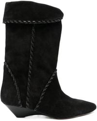 Isabel Marant - Edoa Whipstitch Trim Boots - Lyst