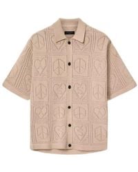 AllSaints - Short-Sleeved Knitted Cardigan - Lyst