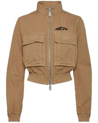 DSquared² - Stand Up Collar Short Jacket - Lyst