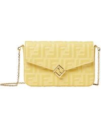 Fendi - Embossed Chain Wallet - Lyst