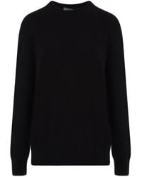 Prada - Long-Sleeved Crewneck Knitted Jumper - Lyst