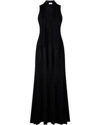 Brandon Maxwell - The Siena Scarf-Detailed Stretch-Jersey Gown - Lyst