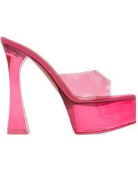 AMINA MUADDI - Dalida Glass Logo High-Heeled Sandals - Lyst