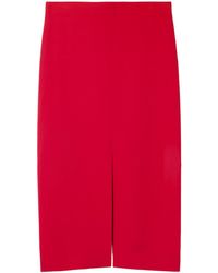 Carven - Crepe Midi Skirt - Lyst