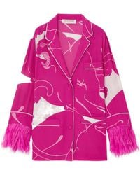 Valentino - Panther-Print Long-Sleeved Shirt - Lyst