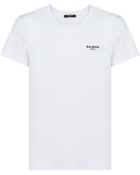 Balmain - Logo Embroidered Crewneck T-Shirt - Lyst