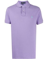 Polo Ralph Lauren - Logo Embroidered Short-Sleeved Polo Shirt - Lyst