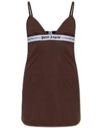Palm Angels - Thin Spaghetti Strap Short Dress - Lyst