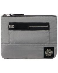 Stone Island - Pouch With Zip Pocket And Ripstop Lining - Lyst