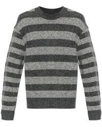 Officine Generale - Officine Générale Randy Striped Knitted Sweater - Lyst