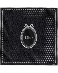 Dior - Polka Oblique 70 Square Scarf - Lyst