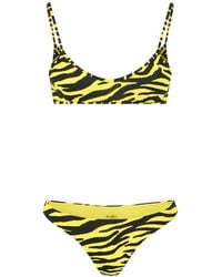 The Attico - The Printed Bikini Set - Lyst