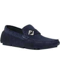 Fendi - Suede Drivers - Lyst