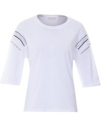 Liu Jo - Embellished Neckline T-Shirt - Lyst