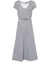 Alessandra Rich - Sequined Tweed Midi Dress - Lyst