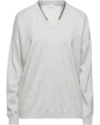 Brunello Cucinelli - Solid Color Pocketless V-Neck Sweater - Lyst