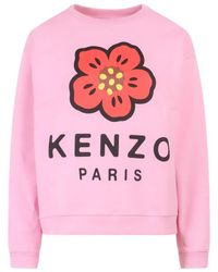 KENZO - Graphic Printed Long-Sleeved Sweatshirt - Lyst