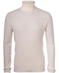 Gran Sasso - Cable Knit Pullover - Lyst