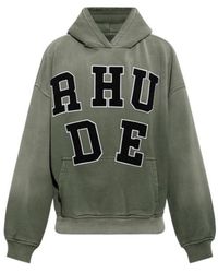 Rhude - Logo-Patch Hoodie - Lyst
