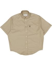 Ami Paris - Logo Detailed Short Sleeved Shirt - Lyst