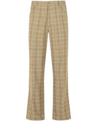 Amiri - Checkedd Flared Trousers - Lyst