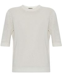 Fabiana Filippi - Short Sleeve Knitted Top - Lyst