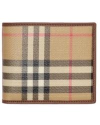 Burberry - Checked Bifold Wallet - Lyst