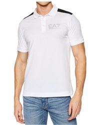 EA7 - Logo Short-Sleeved Polo Shirt - Lyst