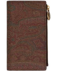 Etro - Paisley Zipped Wallet - Lyst